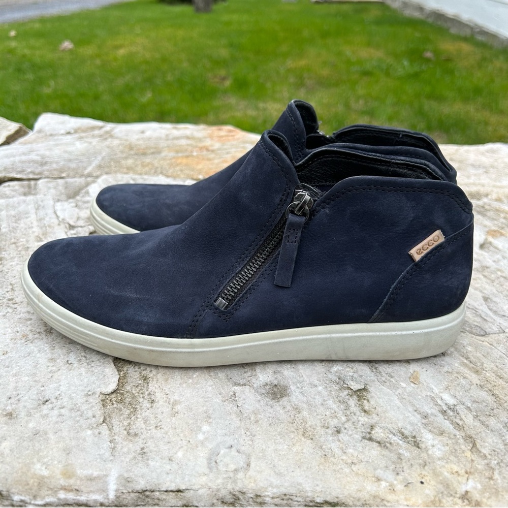 COPY - Ecco Blue Suede Ankle Sneaker